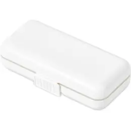 Altitude Grid Travel Pill Box Solid White Closed Unbranded